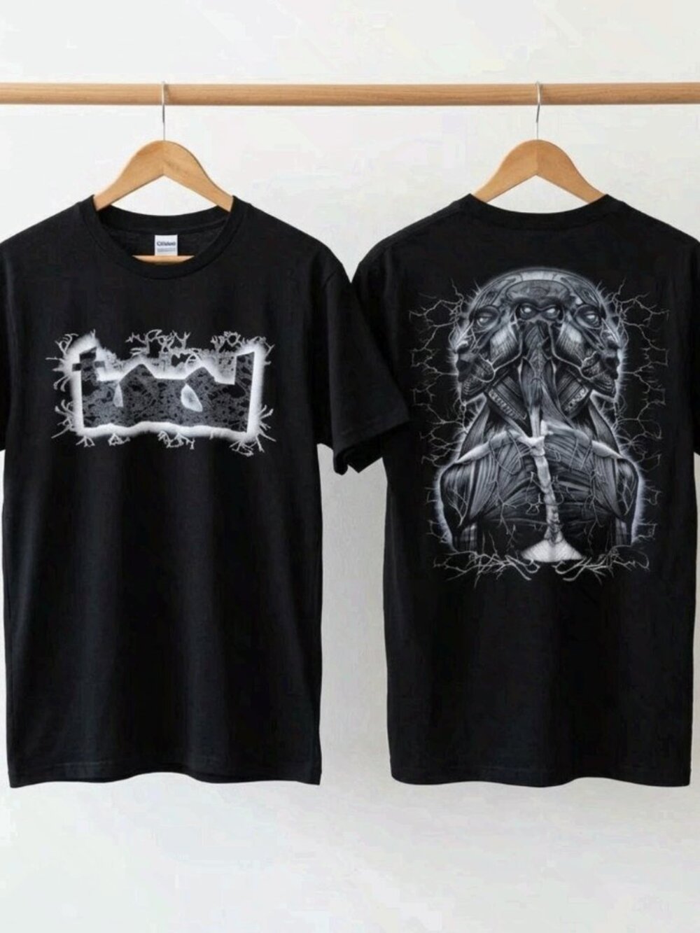 90s Tool Band Graphic Metal Concert Tour Black T-Shirt Reprint